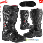 Leatt 5.5 FlexLock moto čižmy V23, čierna
