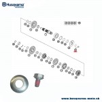 Náhradné diely, HSQ zaist. skrutka s podložkou na vývodové kolečko